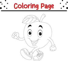 Cute cartoon coloring page illustration vector. For kids coloring book. vector