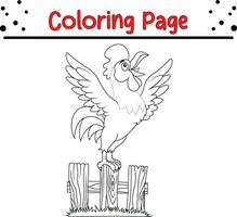 Cute cartoon coloring page illustration vector. For kids coloring book. vector