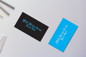 3D Business Card and thank you card PSDs Mockup design free