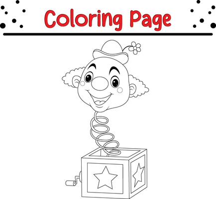 Clown Coloring Page Vector Art, Icons, and Graphics for Free Download