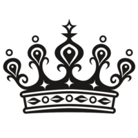 coroa rainha desenho animado ai generativo png
