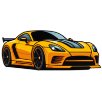 sport auto cartone animato ai generativo png