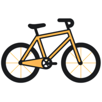 bicycle cartoon ai generative png