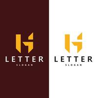 Minimal Initial GH Letter Logo, Modern And Luxury Icon Vector Template Element