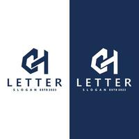 Minimal Initial GH Letter Logo, Modern And Luxury Icon Vector Template Element