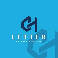 Minimal Initial GH Letter Logo, Modern And Luxury Icon Vector Template Element