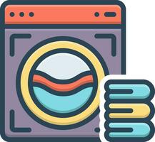 color icon for laundry vector