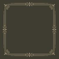 simple line frame Border decorative vector