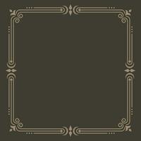 simple line frame Border decorative vector