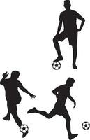 Energetic Football Tricks and Skills vector