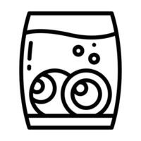 Drink line icon vector