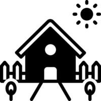 solid icon for yards vector