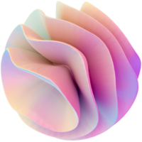 Abstract Pink Pearl Y2K Shape png