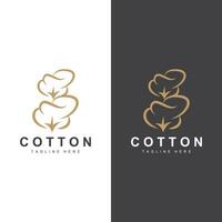 Cotton Logo Plant Design Vector Templet Symbol