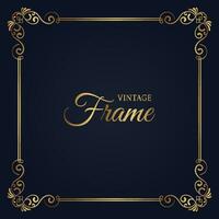 classic gold frame, vector design