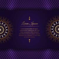 Luxury background, with gold mandala ornament vector