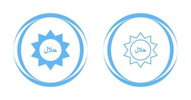 Halal Sticker Vector Icon