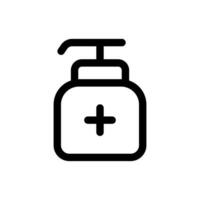mano desinfectante icono en de moda plano estilo aislado en blanco antecedentes. mano desinfectante silueta símbolo para tu sitio web diseño, logo, aplicación, ui vector ilustración, eps10.