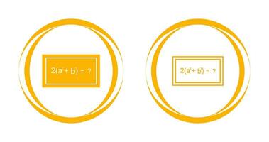 icono de vector de fórmula de solución