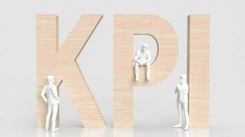 The KPI or Key Performance Indicator for Business concept 3d rendering photo