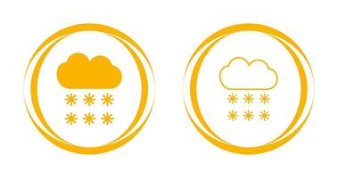 Snowing Vector Icon