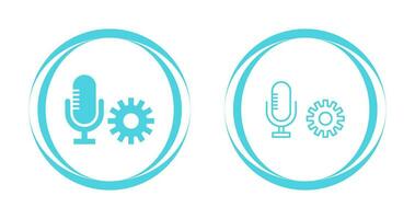 Microphone Settings Vector Icon