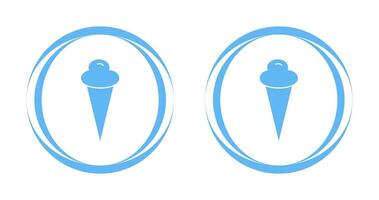 icono de vector de cono de helado