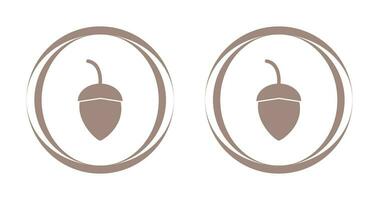 Single Acorn Vector Icon