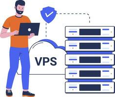 Vector illustration of VPS concept