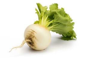 Turnip isolated on white background AI Generated photo