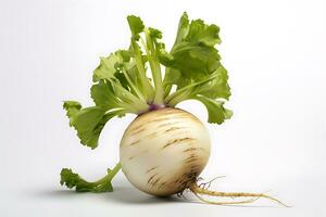 Turnip isolated on white background AI Generated photo