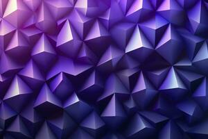 Purple Gradient Abstract Illustration. 3D triangle Background. Computer Art Design Template. AI Generative photo