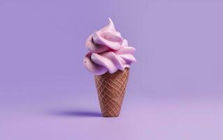 Ice cream abstract background with empty space for text. AI Generative photo