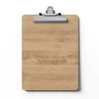 Clipboard is isolated on white background. Generative AI photo