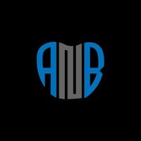 ANB letter logo creative design. ANB unique design. vector
