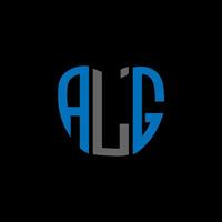 ALG letter logo creative design. ALG unique design. vector