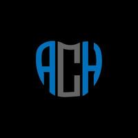 ACH letter logo creative design. ACH unique design. vector