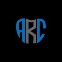 ARC letter logo creative design. ARC unique design. vector