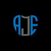 AJE letter logo creative design. AJE unique design. vector