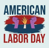 Labor Day t-shirt design vector