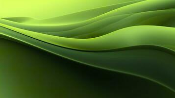 Abstract green environment background, smooth, minimal, AI Generative photo