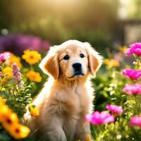 Free puppy AI Generative Image photo