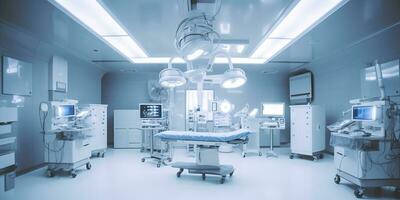 minimalistic design Interior of operating room in modern clinic. AI Generative photo