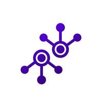 nodes icon on white, vector