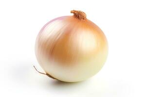 Onion isolated on white background AI Generated photo