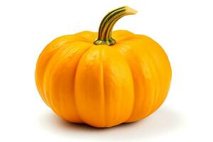 Pumpkin fruit isolated on white background AI Generated photo