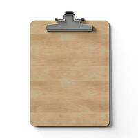 Clipboard is isolated on white background. Generative AI photo