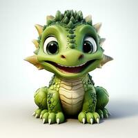 cute tirex dinosaur cartoon photo