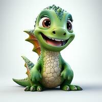 cute tirex dinosaur cartoon photo