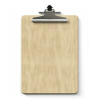 Clipboard is isolated on white background. Generative AI photo